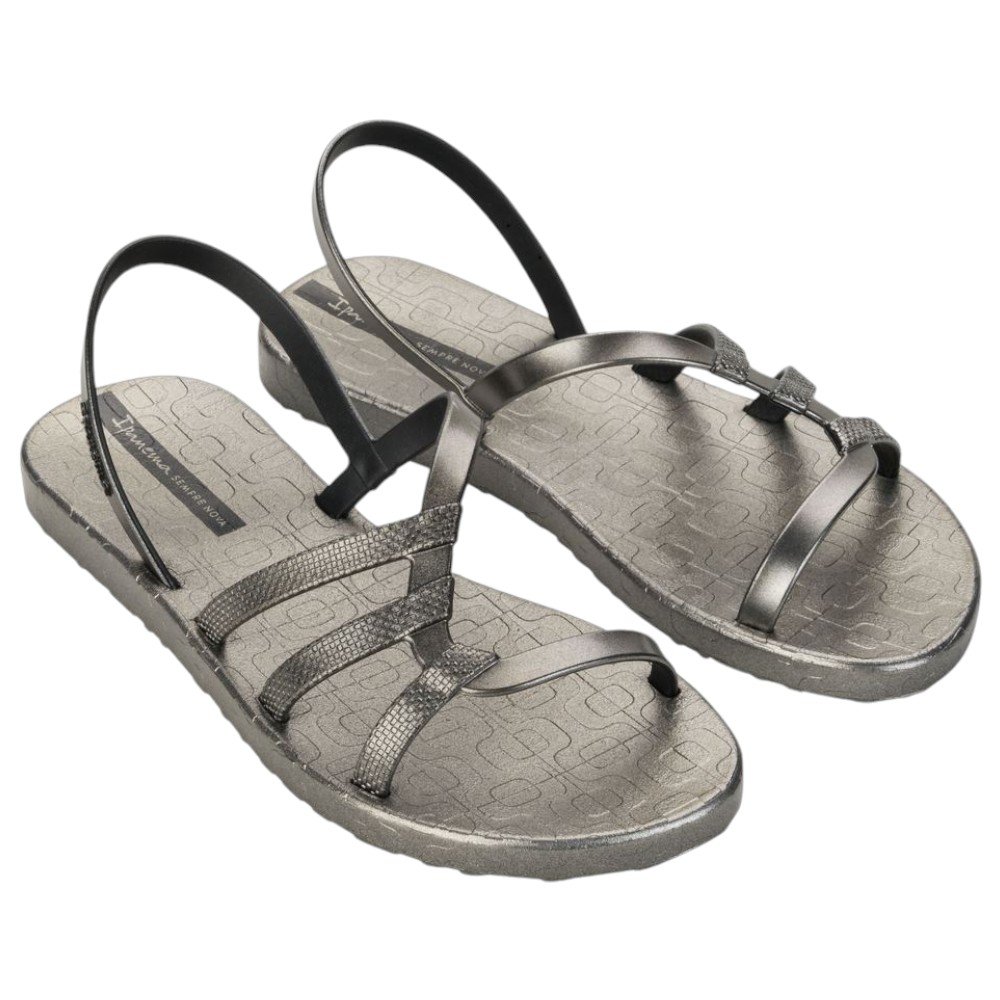 Sandália Feminina Ipanema Diversa Mais Grendene 27243 Prata 1