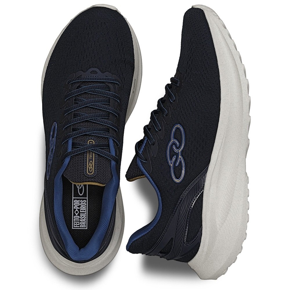 Tênis Olympikus Triunfo 3 Azul Marinho/Dourado 4