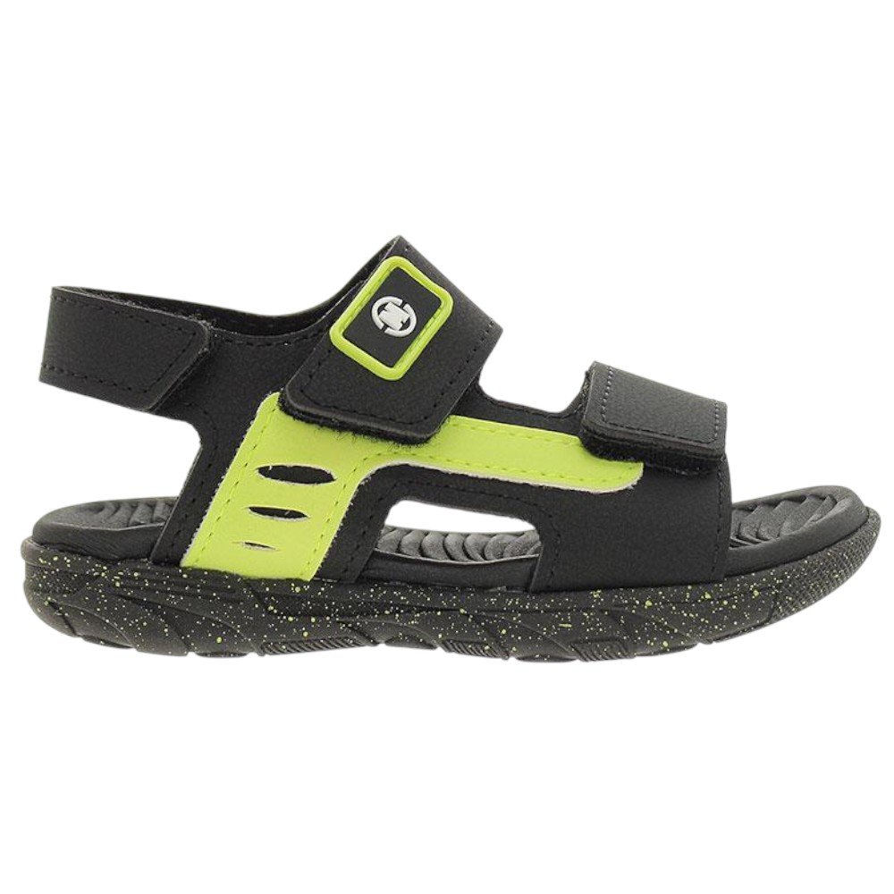 Sandália Infantil Molekinho 2135.765 Preto/Amarelo Neon Preto/Amarelo 2