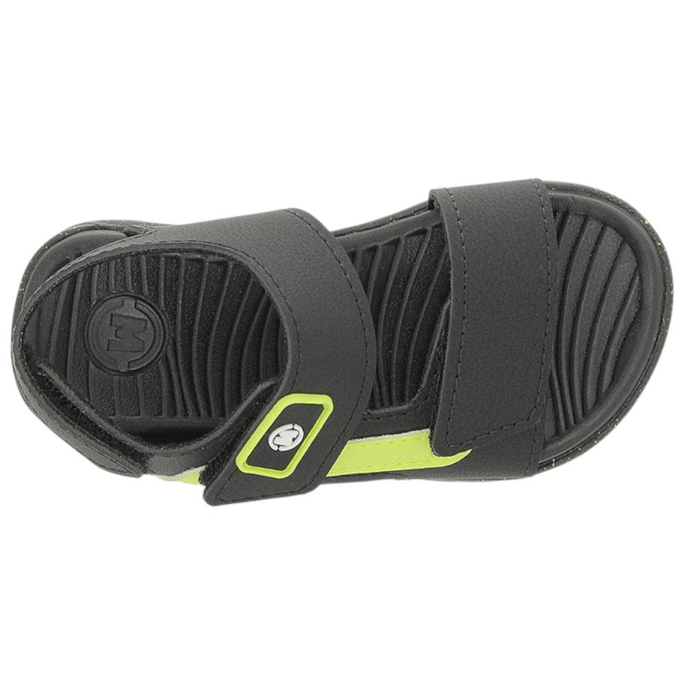 Sandália Infantil Molekinho 2135.765 Preto/Amarelo Neon Preto/Amarelo 4