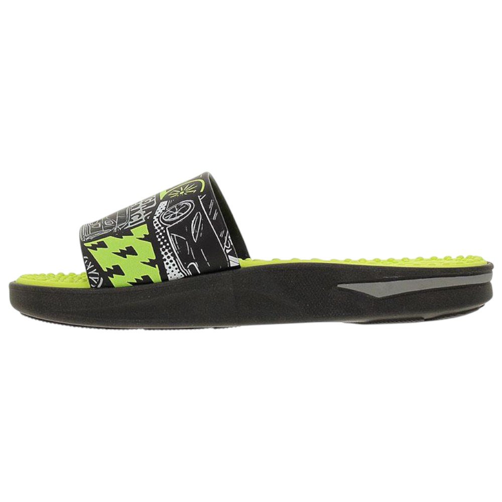 Chinelo Slide Infantil Molekinho 2421.115 Preto/Amarelo 3