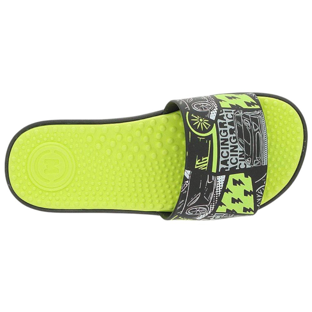 Chinelo Slide Infantil Molekinho 2421.115 Preto/Amarelo 4