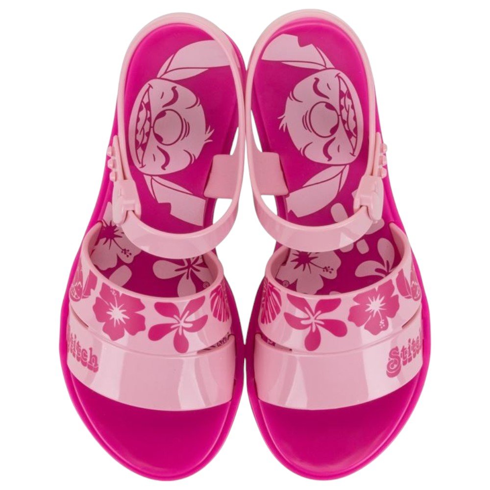 Sandália Stitch Time 23248 Com Relogio do Stitch Rosa 4