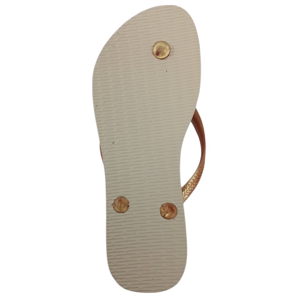 Chinelo Havaianas Slim Animals Feminino - Bege Bege 3