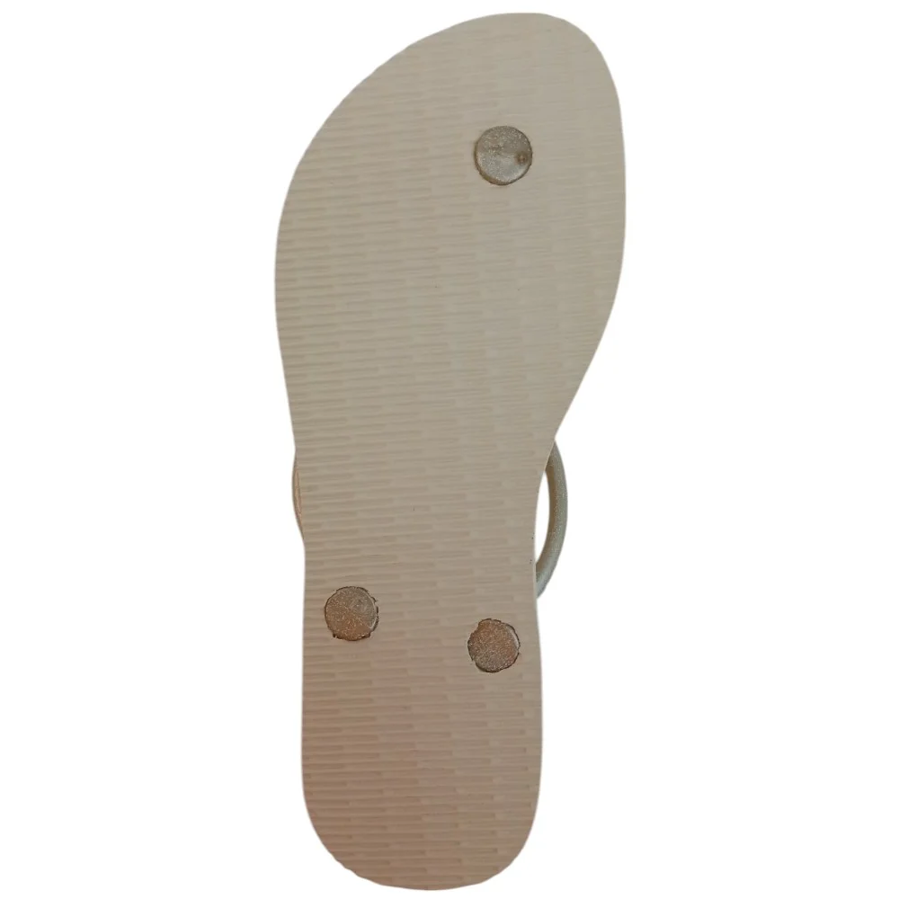 Chinelo Feminino Havaianas Tube Gloss Bege 3