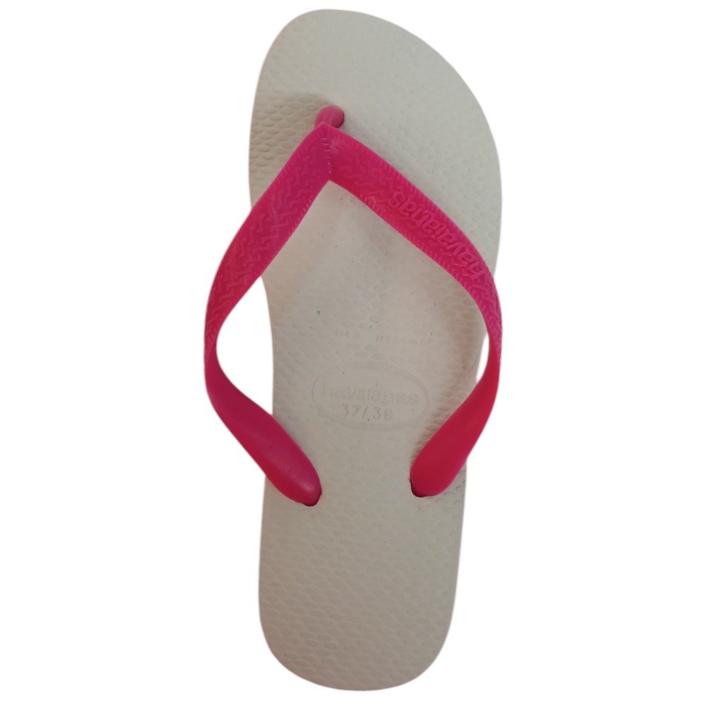 Chinelo Feminino Havaianas Tradicional Rosa/Branco Rosa/Branco 2
