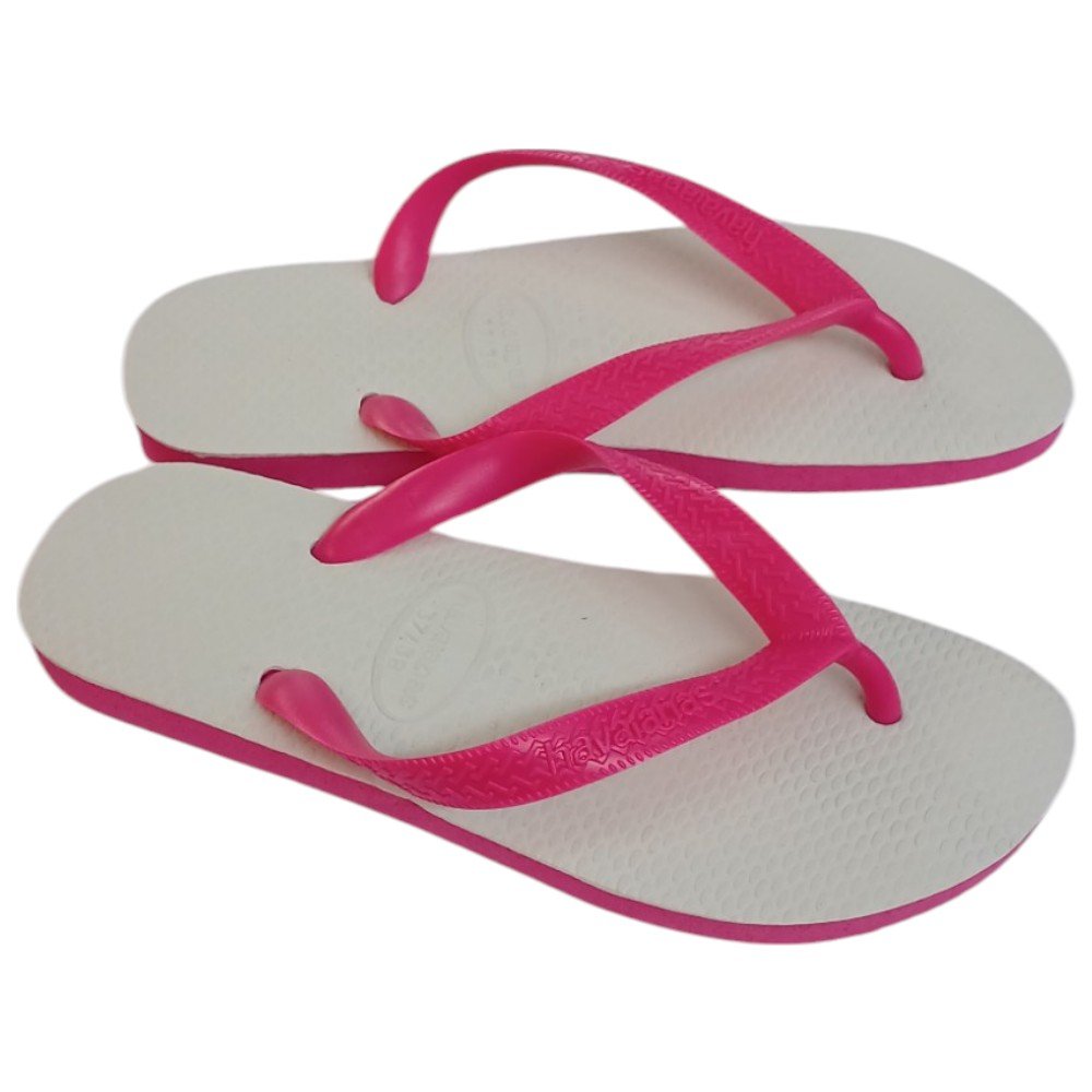 Chinelo Feminino Havaianas Tradicional Rosa/Branco Rosa/Branco 3
