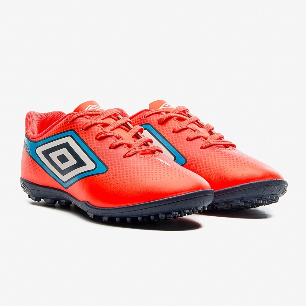 Chuteira Society Umbro Cannon Coral Vermelho 3