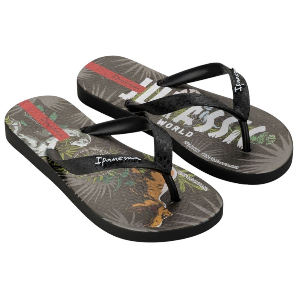 Chinelo Ipanema Jurassic Park Infantil 27324 Preto 2