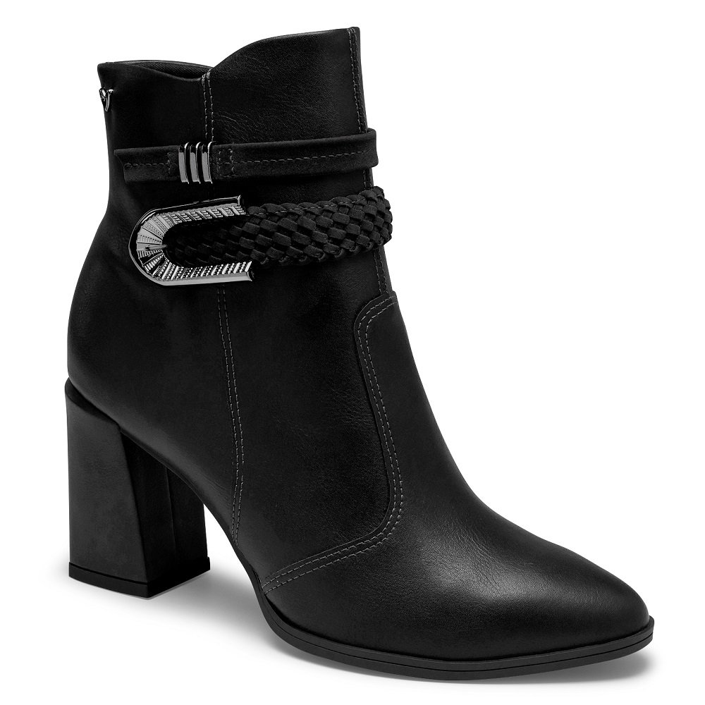 Bota Feminina Cano Baixo Mississipi MC871 Preto 1