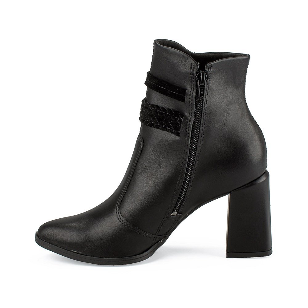 Bota Feminina Cano Baixo Mississipi MC871 Preto 3