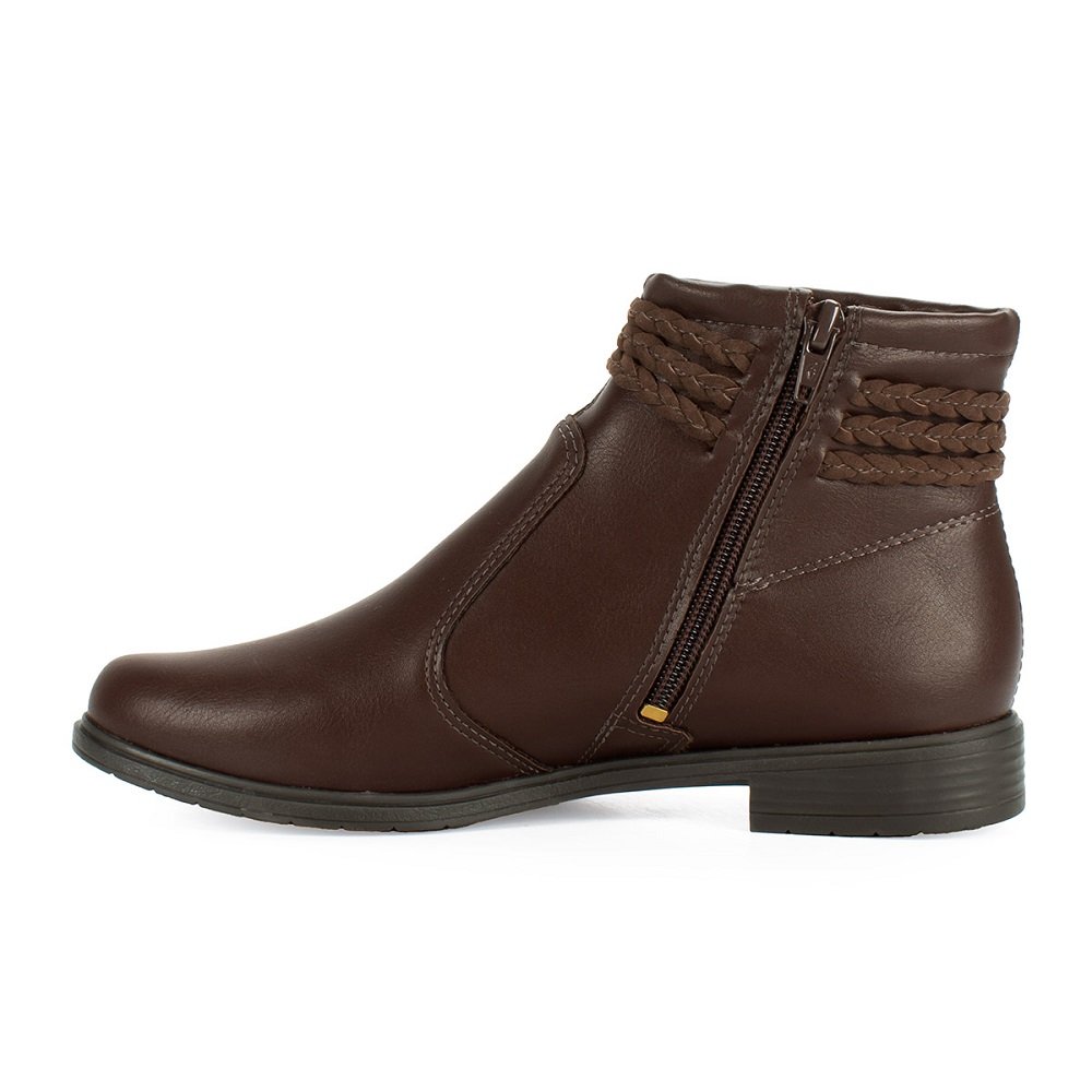 Bota Cano Curto Feminina Mississipi MC861 Marrom 3