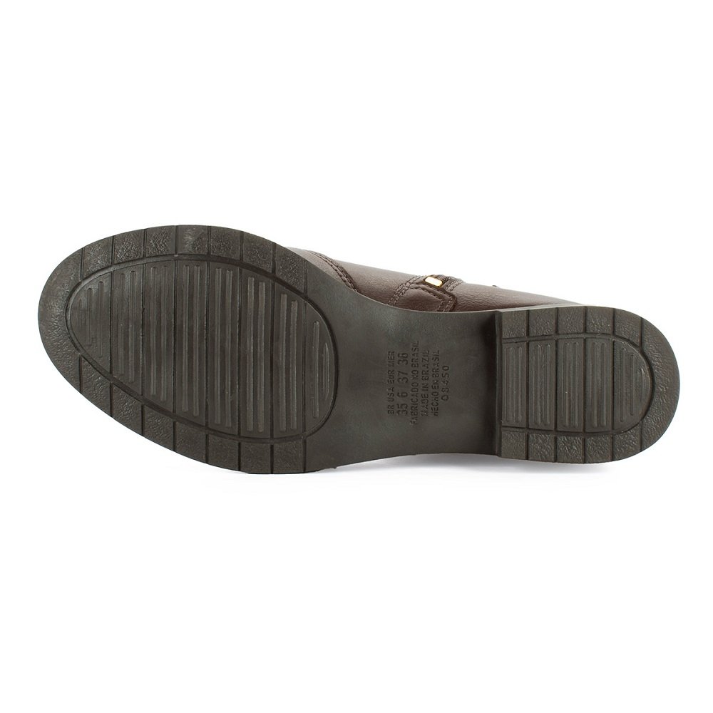 Bota Cano Curto Feminina Mississipi MC861 Marrom 4