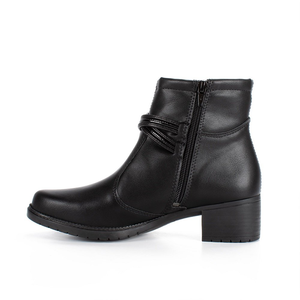 Bota Cano Curto Mississipi MC802 Feminina - Preta Preto 3