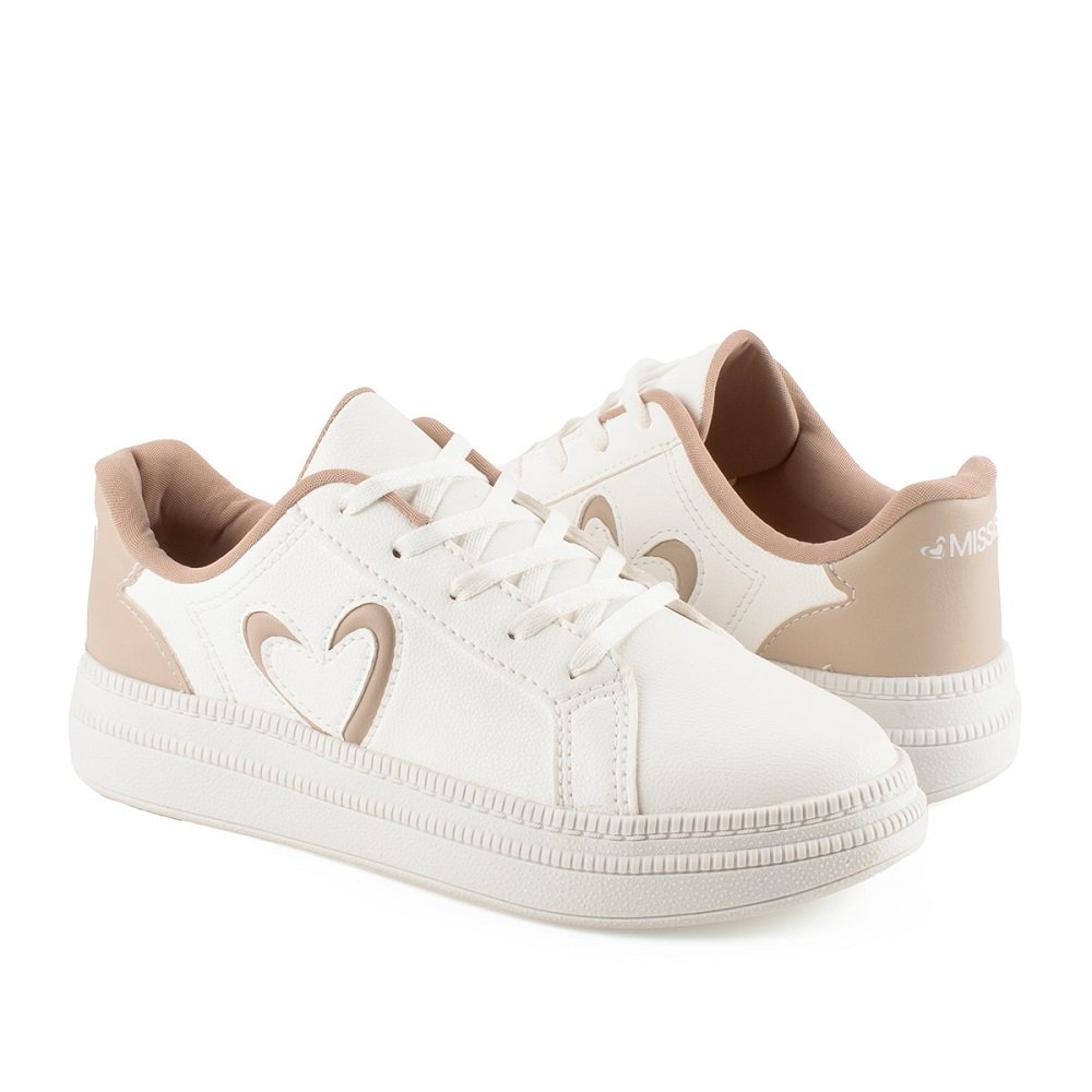 Tênis Casual Mississipi ME521 Feminino - Branco Branco 5