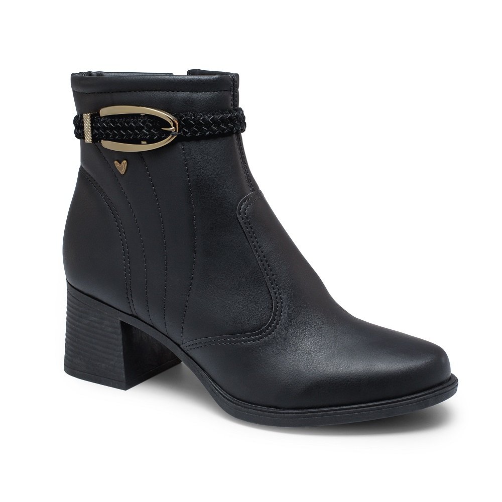 Bota Cano Curto Mississipi MC851 Feminina - Preta Preto 1