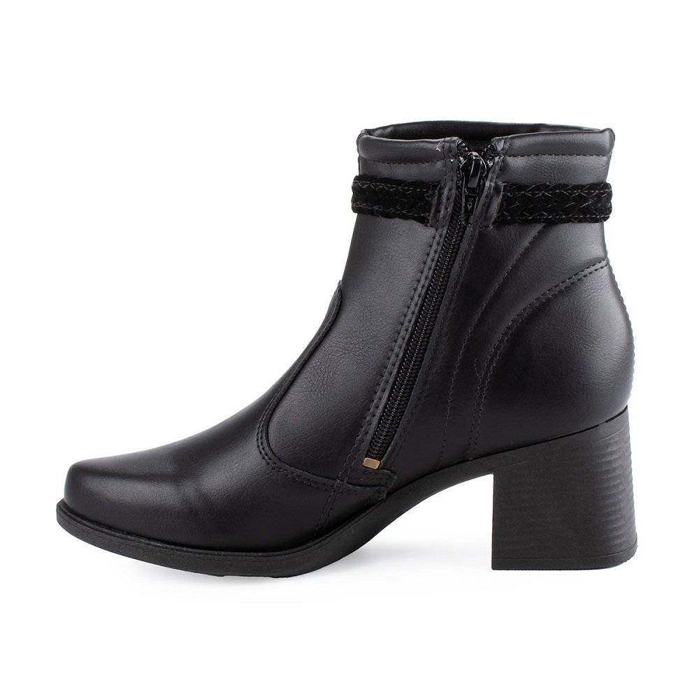 Bota Cano Curto Mississipi MC851 Feminina - Preta Preto 3