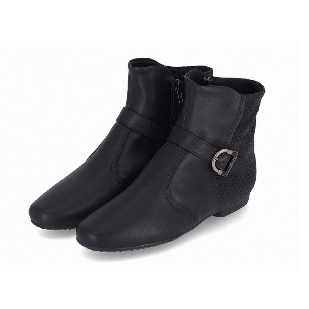 Bota Cano Curto Piccadilly 250242 Feminina - Preta Preto 2