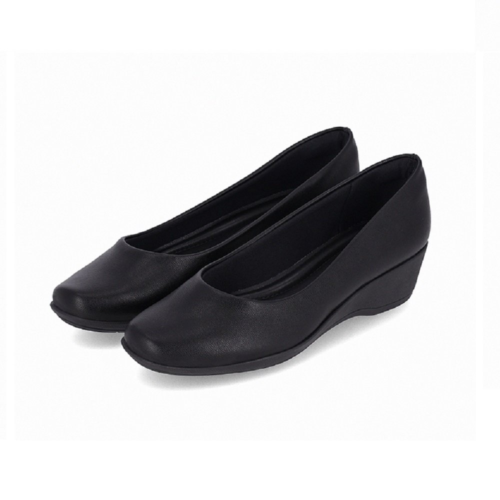Sapato Salto Anabela Médio Piccadilly 143133 Feminino - Preto Preto 2