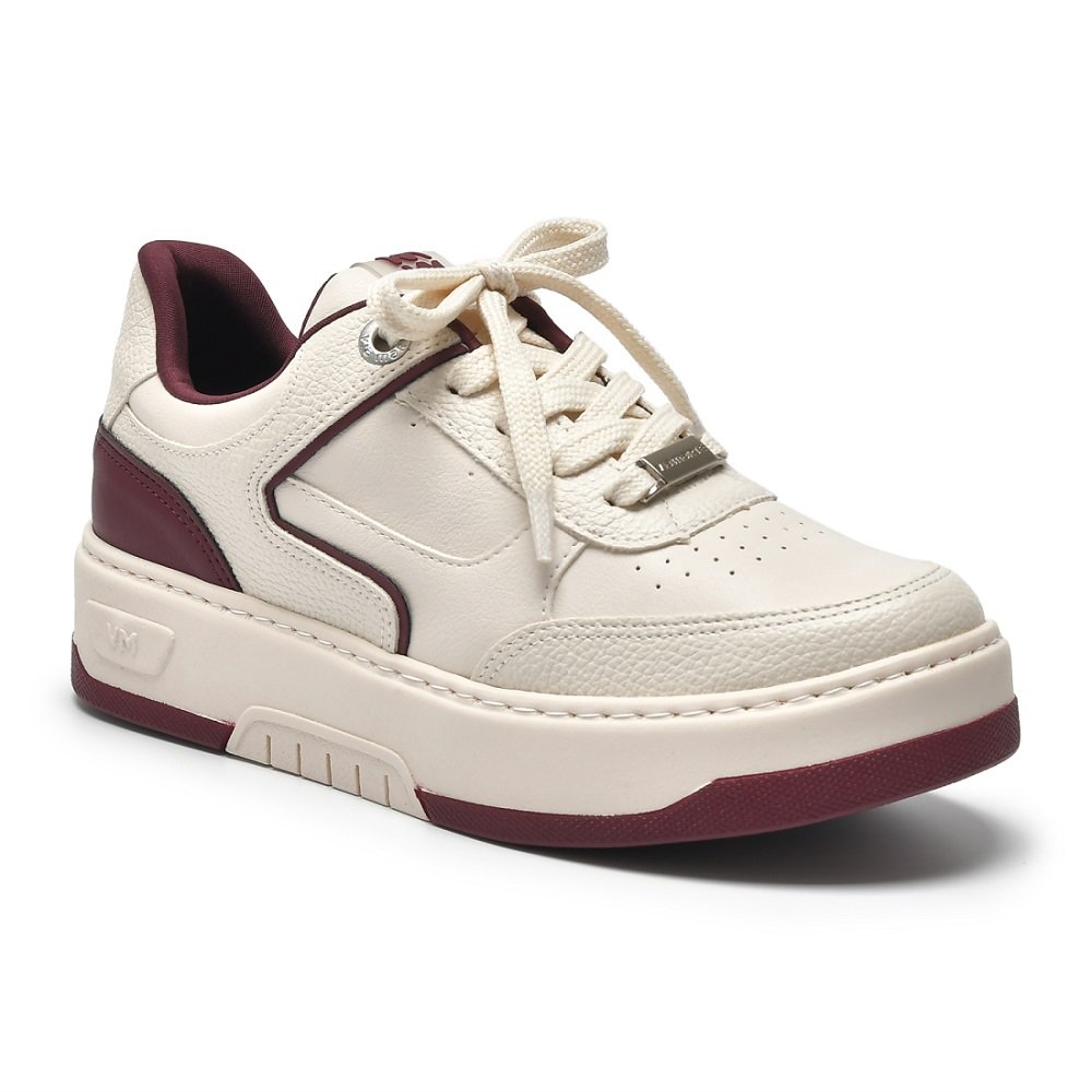 Tênis Casual Via Marte 126-009-08 Feminino - Marfim Marfim 2