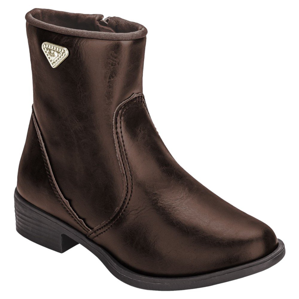Bota Montaria Infantil Kidy 070-0056 Menina - Marrom