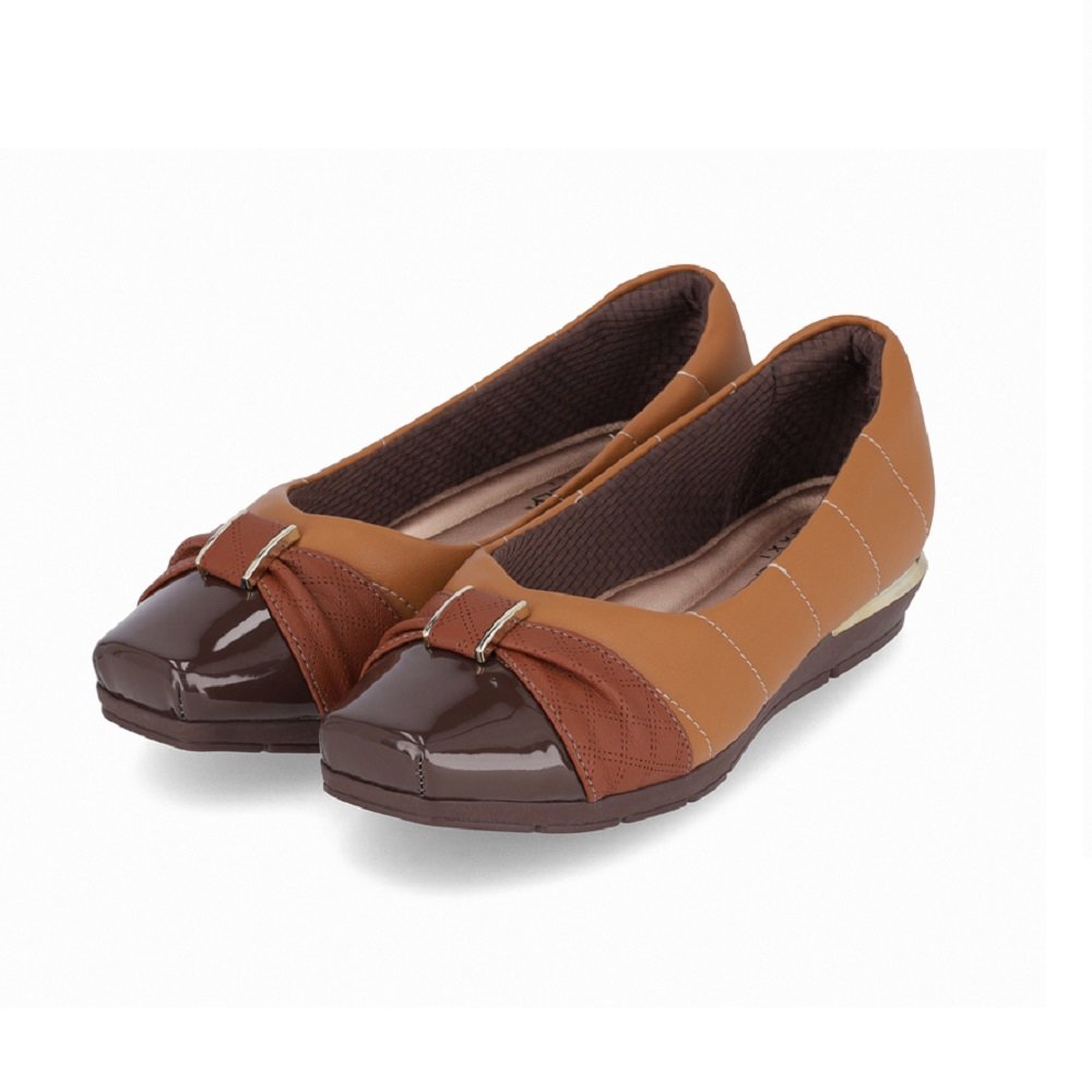 Sapato Salto Baixo Piccadilly Maxi 147320 Feminino - Mascavo Mascavo 2