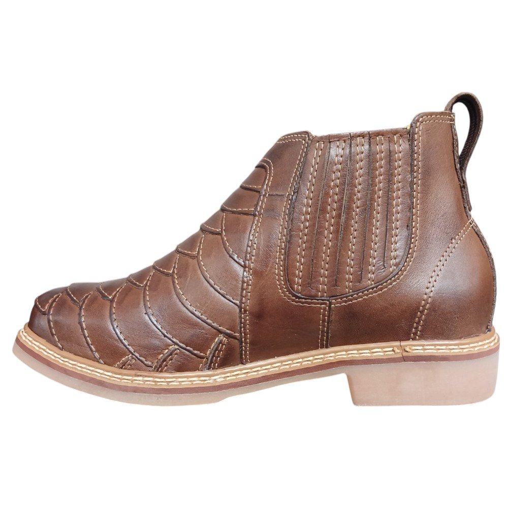 Botina Masculina Escamada Zebu 51200 - Marrom Marrom 2