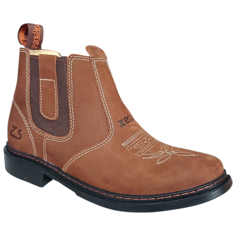 Botina Masculina Zebu 53145 - Marrom Marrom 3