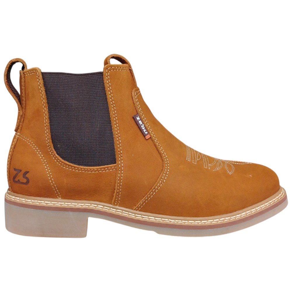 Botina Nobuck Masculina Zebu 52130 - Castor Castor 1
