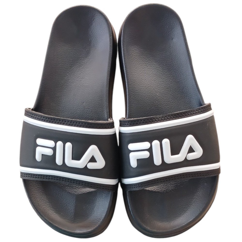 Chinelo Slide Fila Drifter Stripes Preto Preto 2