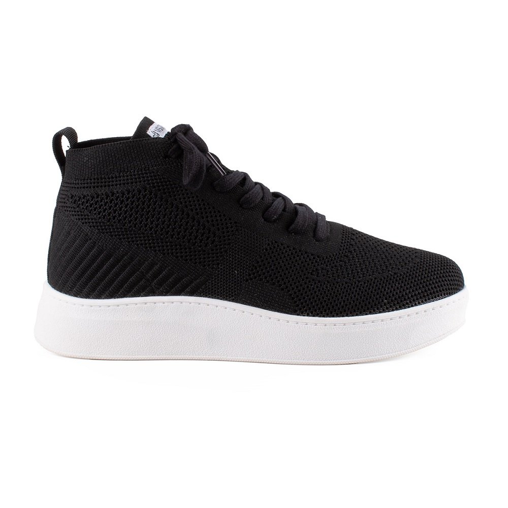 Tênis Casual Feminino Cano Alto Mississipi MC914 Preto 2
