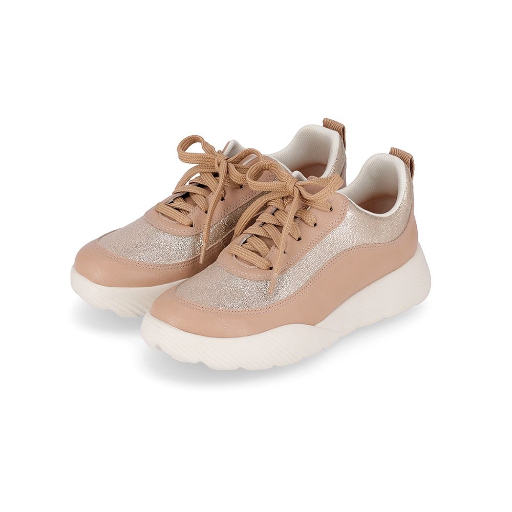 Tênis Piccadilly Fascite Anabela Wide Fit 949018 Feminino - Nude Claro Nude Claro 2