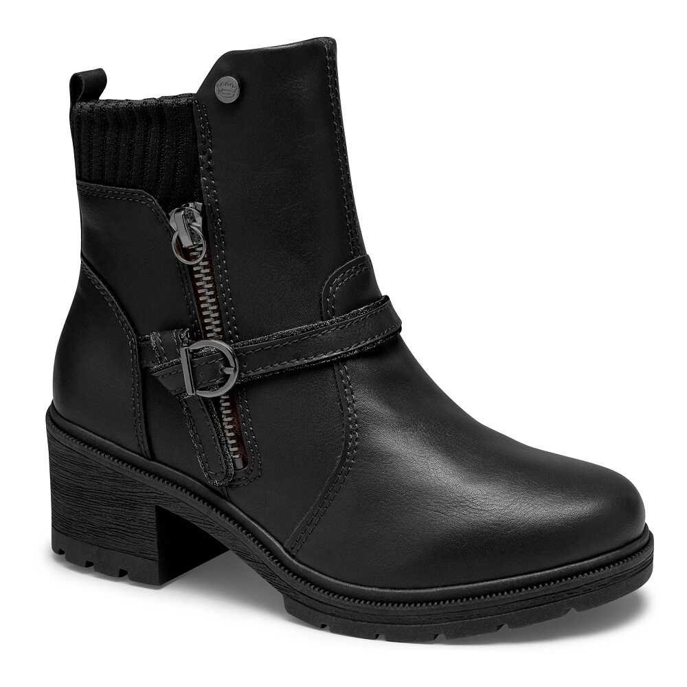 Bota Infantil Cano Curto Menina Pink Cats V4001 Preta