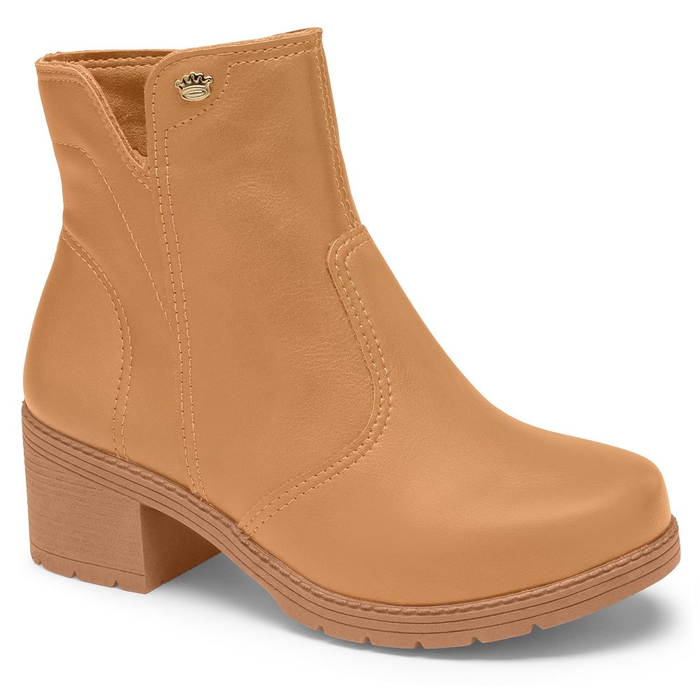 Bota Cano Curto Infantil Menina Pink Cats V5081 Mousse