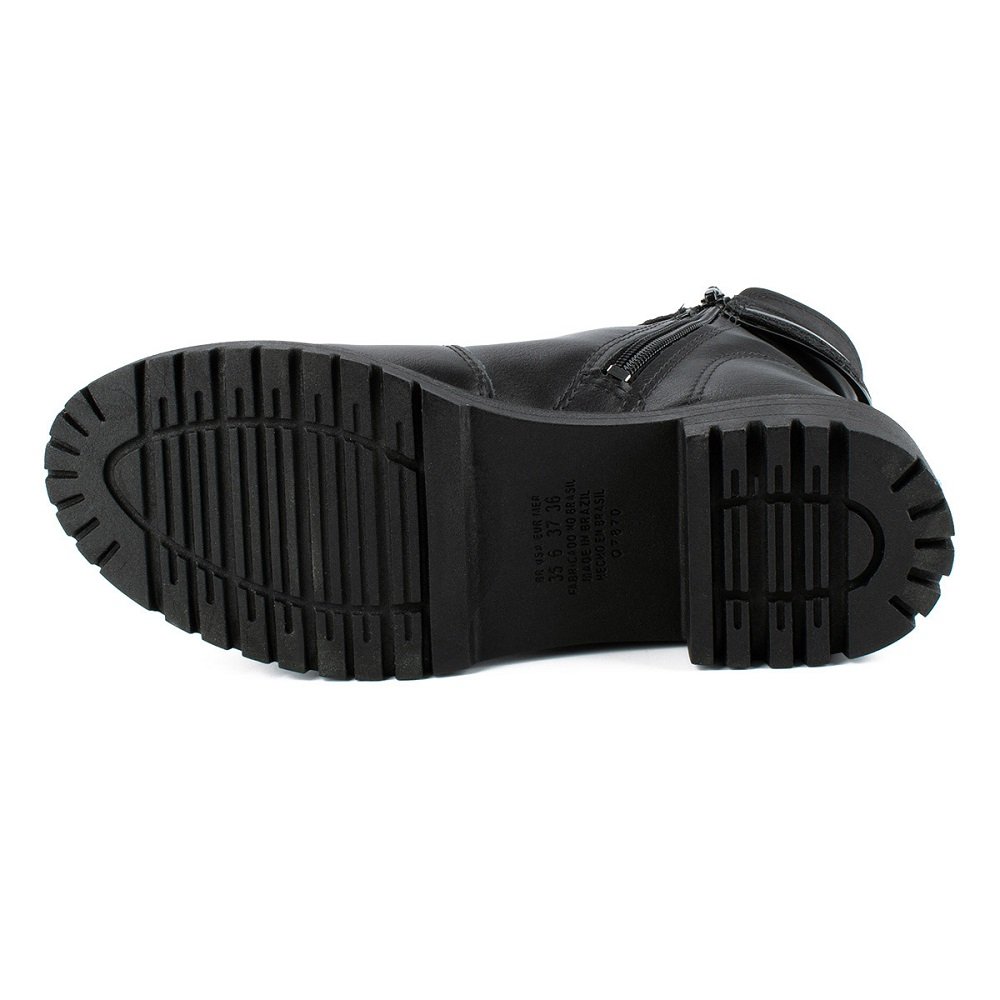 Bota Cano Baixo Mississipi MC812 Feminina - Preto Preto 4