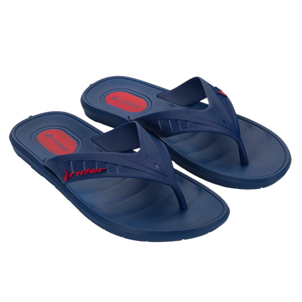 Chinelo Masculino Rider Moving 2 12492 Azul/Vermelho 2