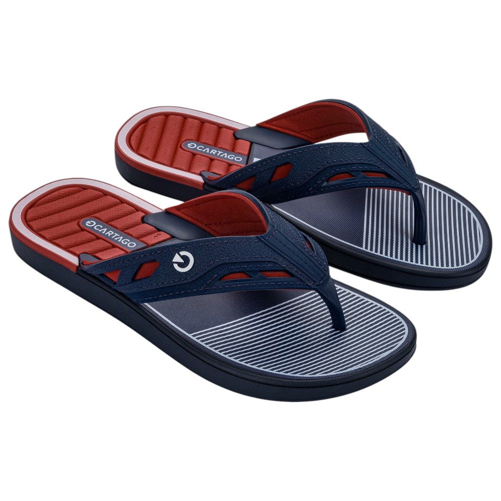 Chinelo Masculino Cartago Dallas 12158 Azul/Vermelho 2