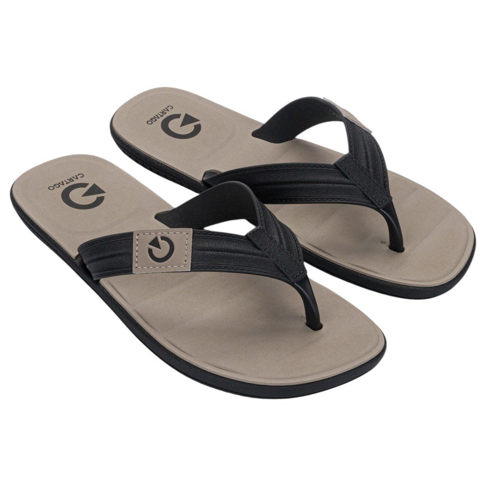 Chinelo Masculino Cartago Aspen 12516 Preto/Creme 2