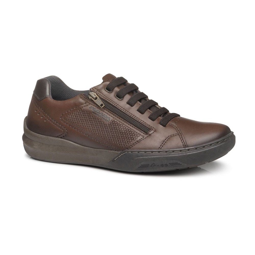 Sapatênis Pegada 111002 Masculino - Terracota Marrom 3
