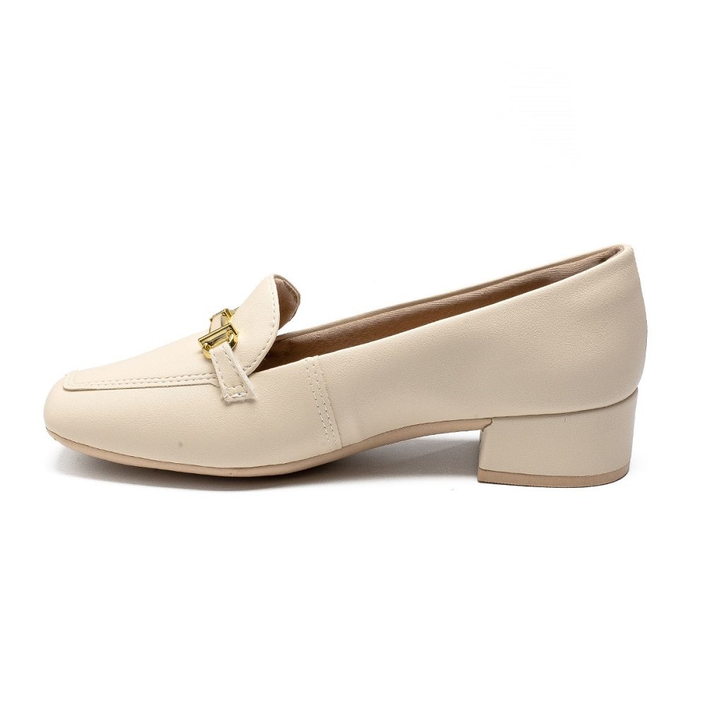 Sapato Loafer Campesi L9838 Feminino - Creme Creme 3