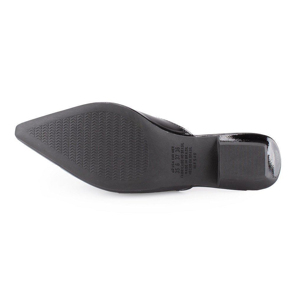Mule Bico Fino Mississipi MF542 Feminino - Preto Preto 4