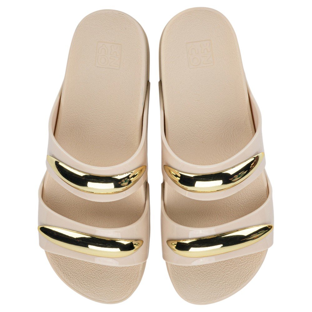 Tamanco Feminino Zaxy Metal 19272 Off White 3