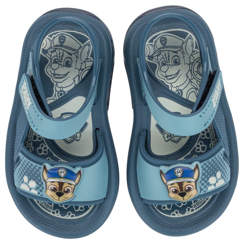 Sandalia Patrulha Canina Com Led Baby 23407 - Azul Escuro Azul 3