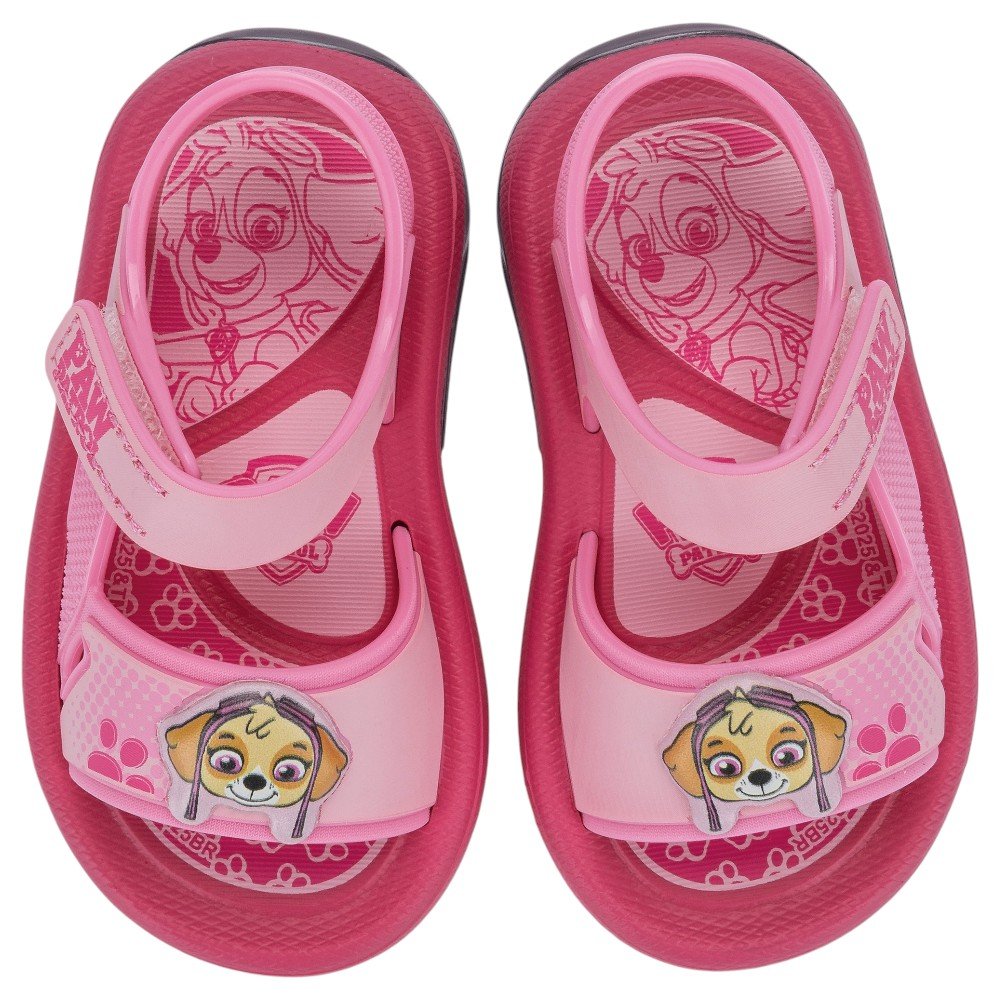 Sandalia Patrulha Canina Com Led Baby 23407 - Rosa Escuro Rosa 3