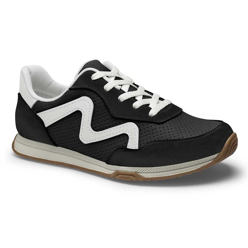 Tênis Casual Mississipi MF581 Feminino - Preto