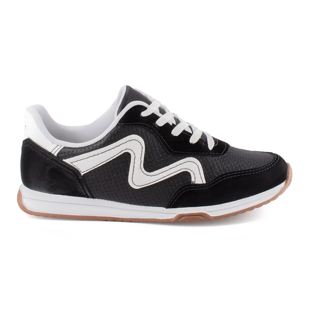 Tênis Casual Mississipi MF581 Feminino - Preto Preto 2