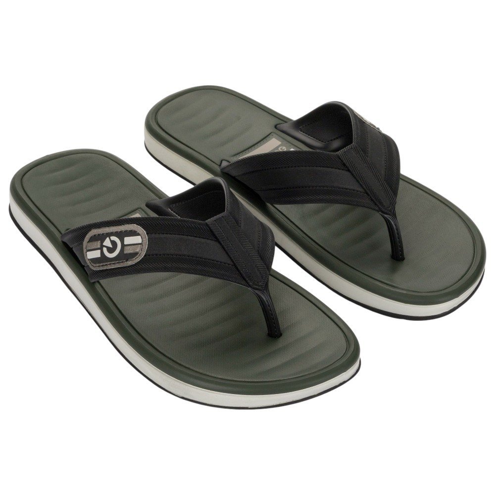 Chinelo Masculino Cartago Paris 2 Dedo 12214 Preto/Verde 2
