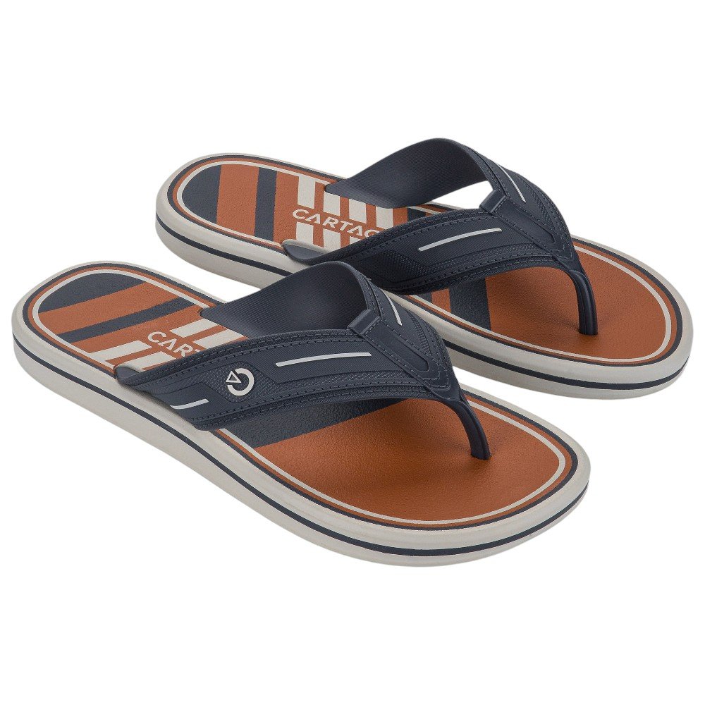 Chinelo Masculino Cartago Palermo 2 Dedo 12572 Laranja 2