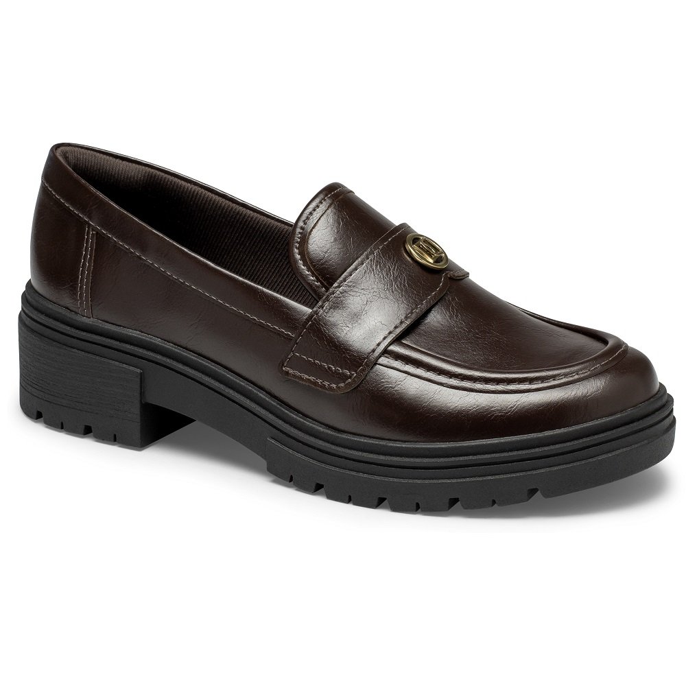Sapato Loafer Dakota D0131 Feminino - Marrom Escuro