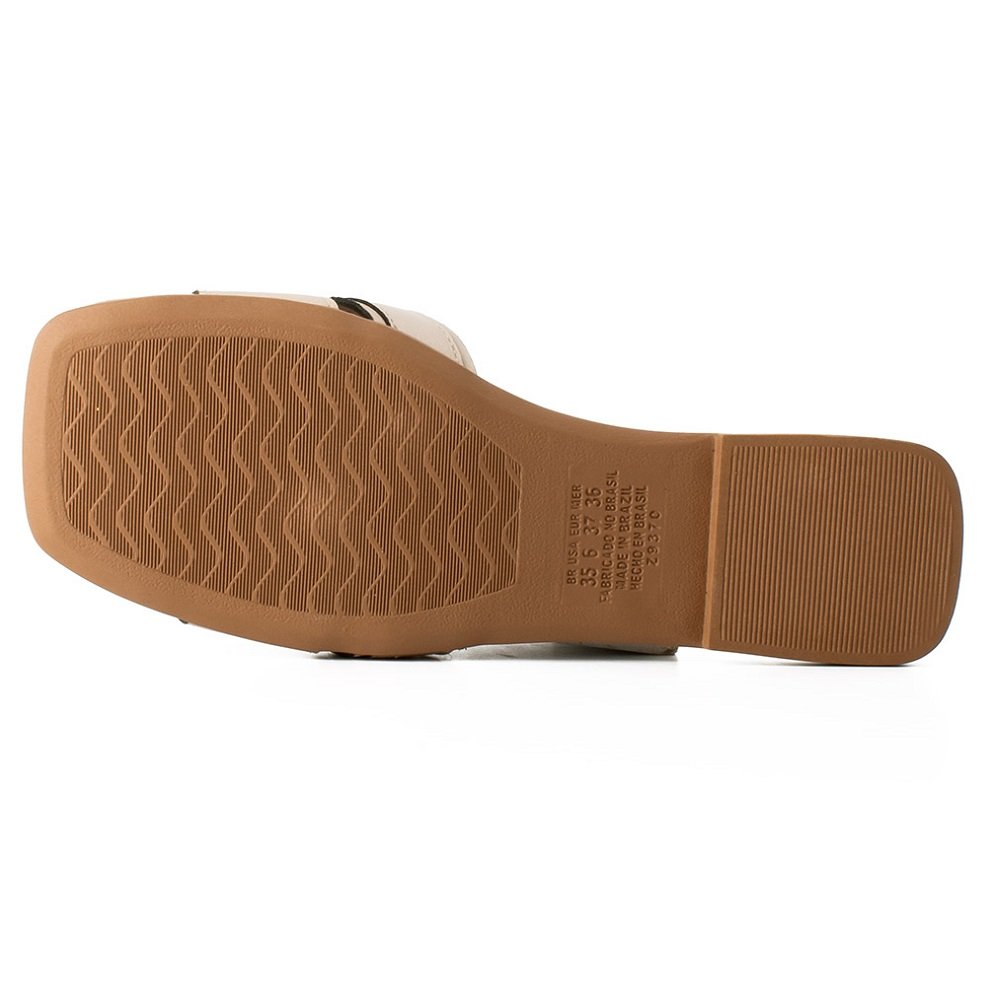 Tamanco Slide Dakota Y9182 Feminino - Nude Bege 2
